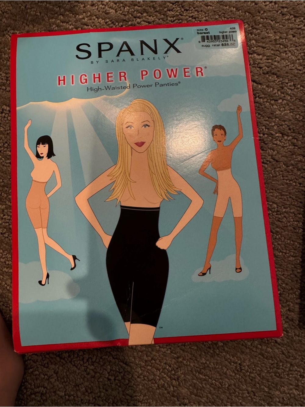 SPANX Higher Power High-Waisted Shaping Shorts - color: barest